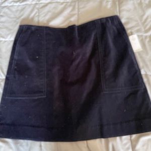 NWT GAP Velvet mini skirt